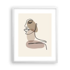 Poszter fekete keretben - Elveszve a saját hangjában - 40x50 cm