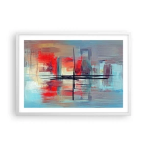 Poszter fekete keretben - Tájkép egy ismeretlen dimenzióban - 70x50 cm