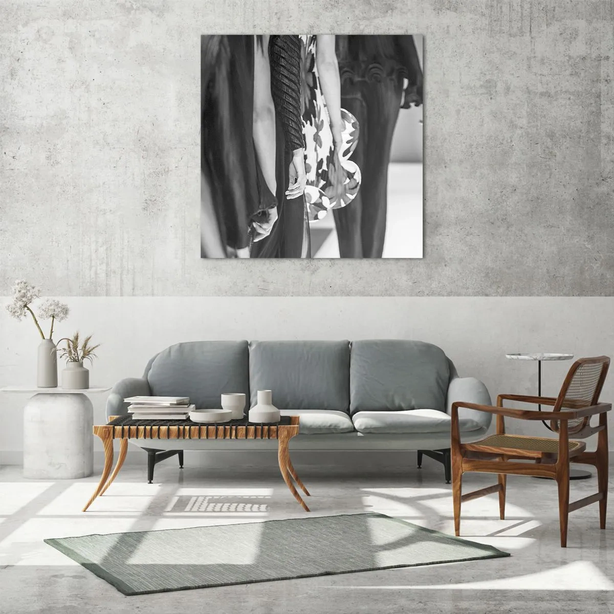 Üveg kép - Stílusos felvonulás - 30x30 cm