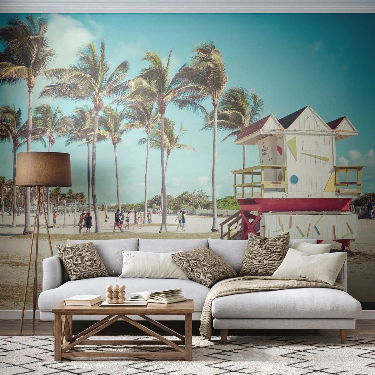 Fotótapéta Premium Sand - Gyönyörű nap vár rád - Tájkép, Strand, Florida - 100x70 cm