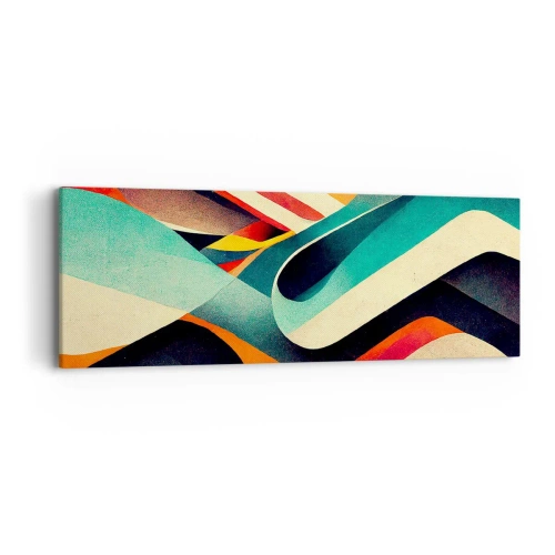Vászonkép - Intenzív kompozíció - 90x30 cm
