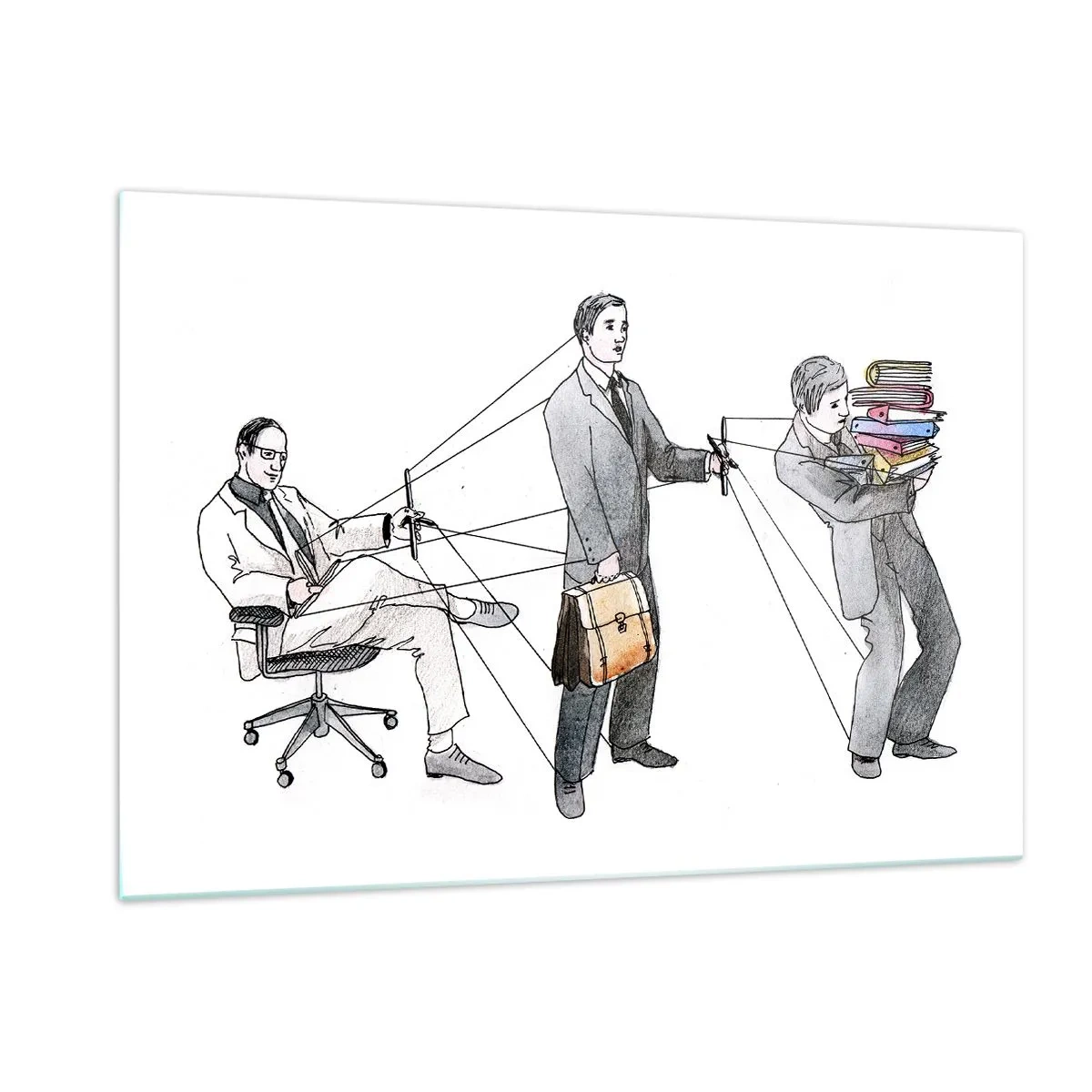 Üveg kép - Mindenkinek megvan a maga gazdája - 120x80 cm