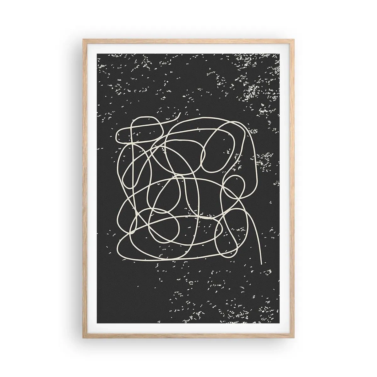 Poszter világos tölgy keretben - Gondolatok elkalandozása - 70x100 cm