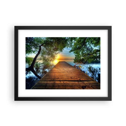 Poszter fehér keretben - Ne siess, ülj le - 40x30 cm