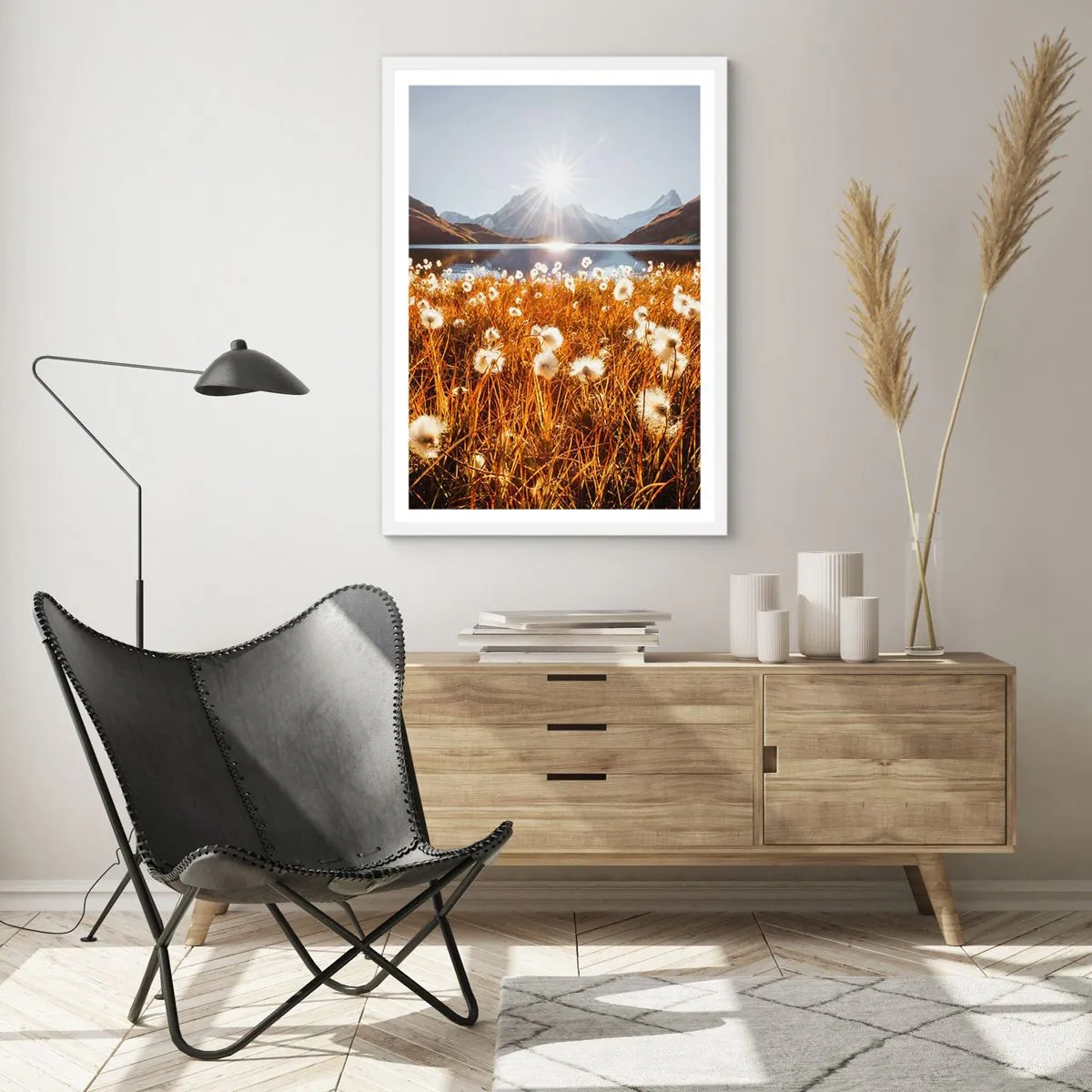 Poszter fekete keretben - Szikla keménysége, fű lágysága - 40x50 cm