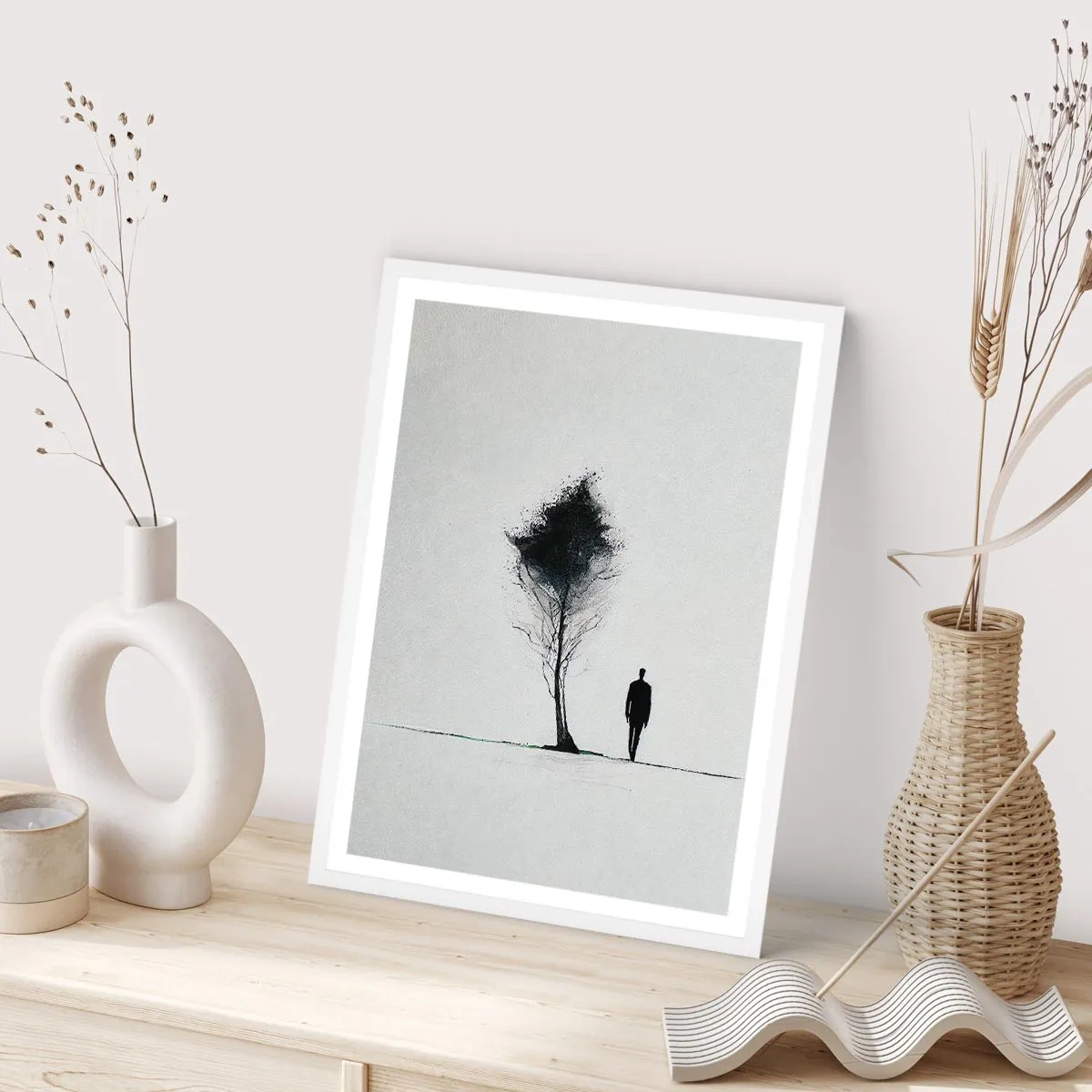 Poszter fekete keretben - Mindannyian vándorolunk - 70x100 cm