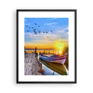 Poszter fehér keretben - Viszlát holnapig - 40x50 cm