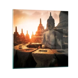 Üveg kép - A nagy bölcsesség időjárása - 30x30 cm