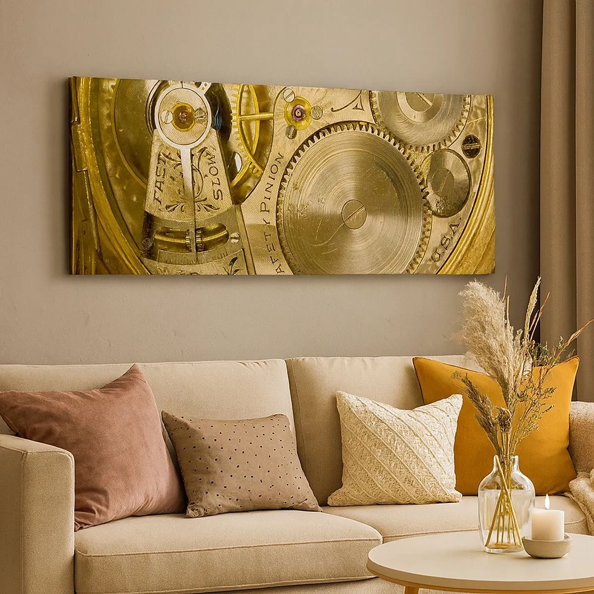 Vászonkép - Haladj a korral - 100x40 cm