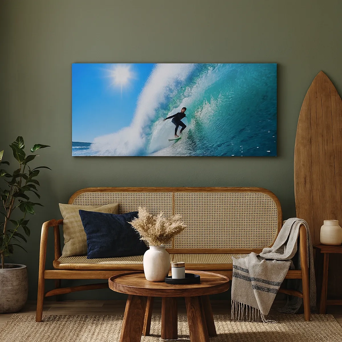 Vászonkép - A nagy kéken keresztül - 30x30 cm