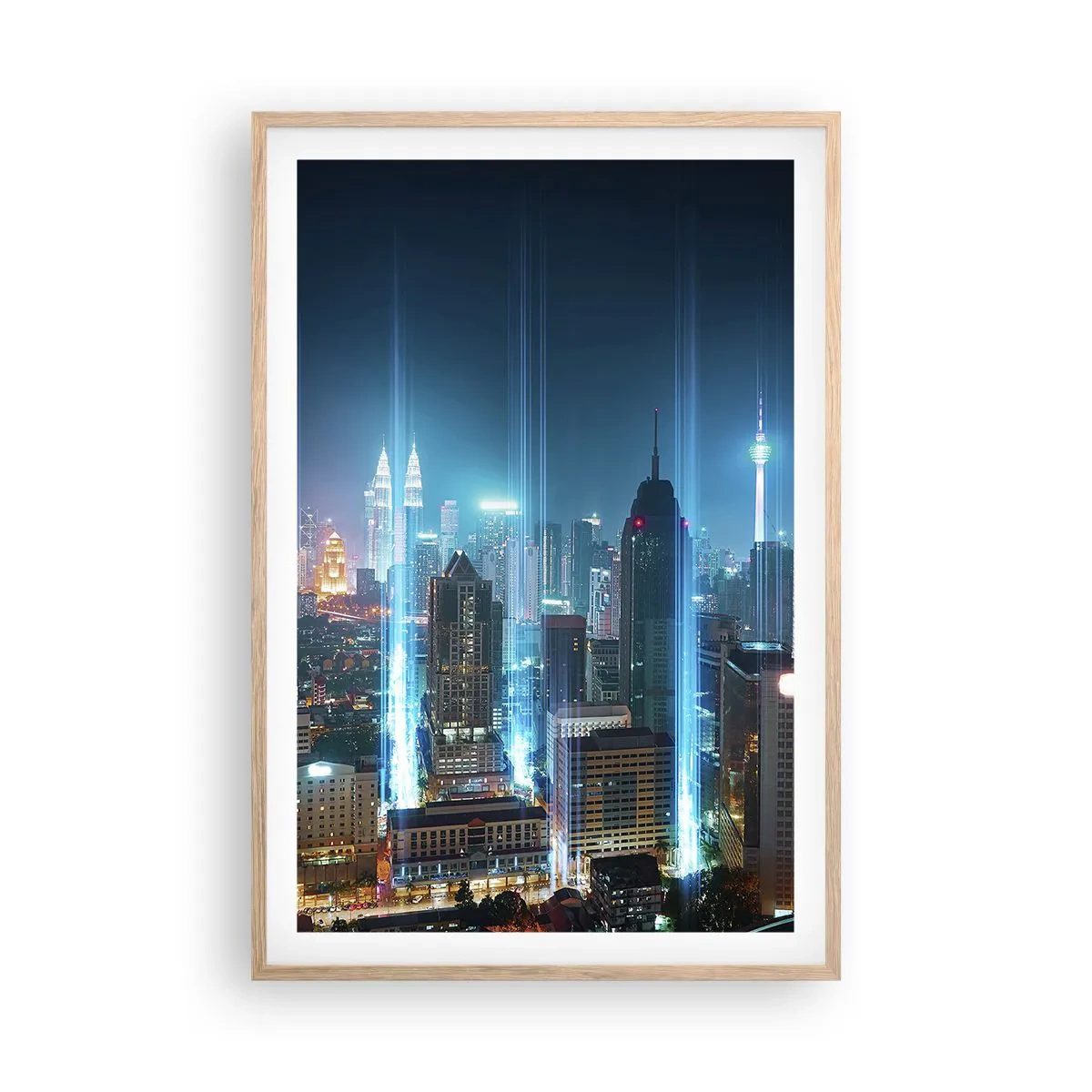 Poszter világos tölgy keretben - Mennyországba Berlini módszerrel - 61x91 cm