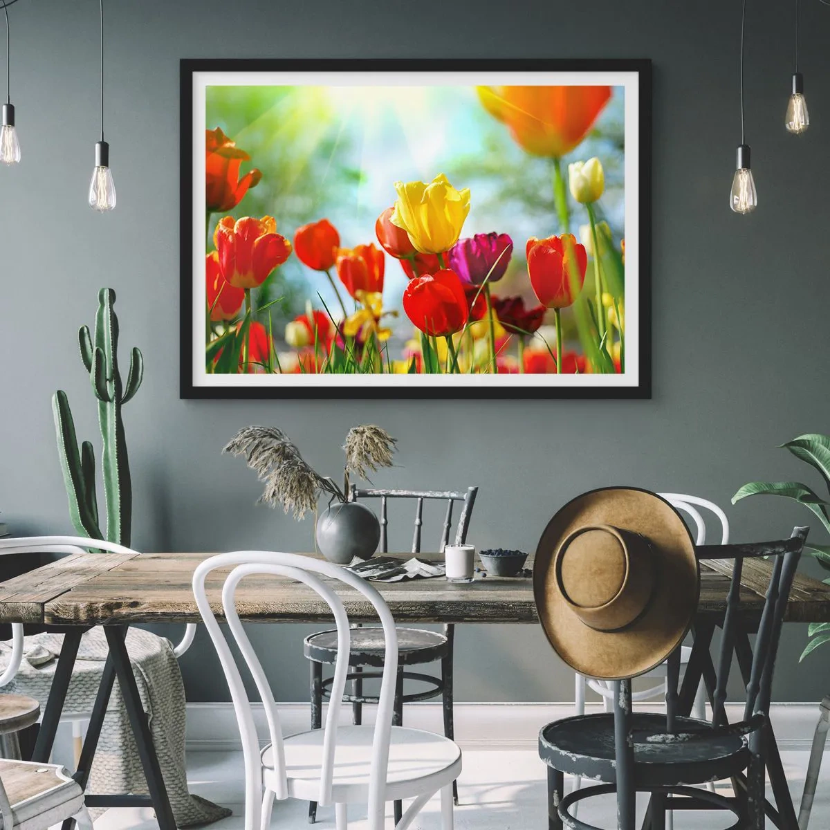 Poszter fehér keretben - A nap minden színe - 70x50 cm