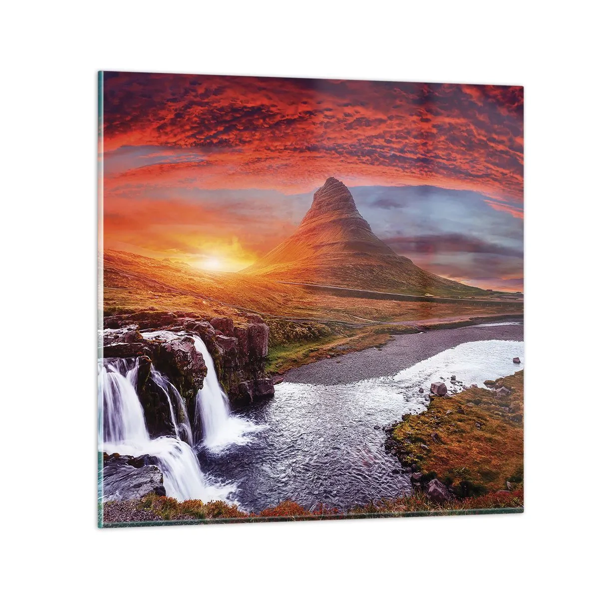 Üveg kép - Középfölde kilátása - 40x40 cm