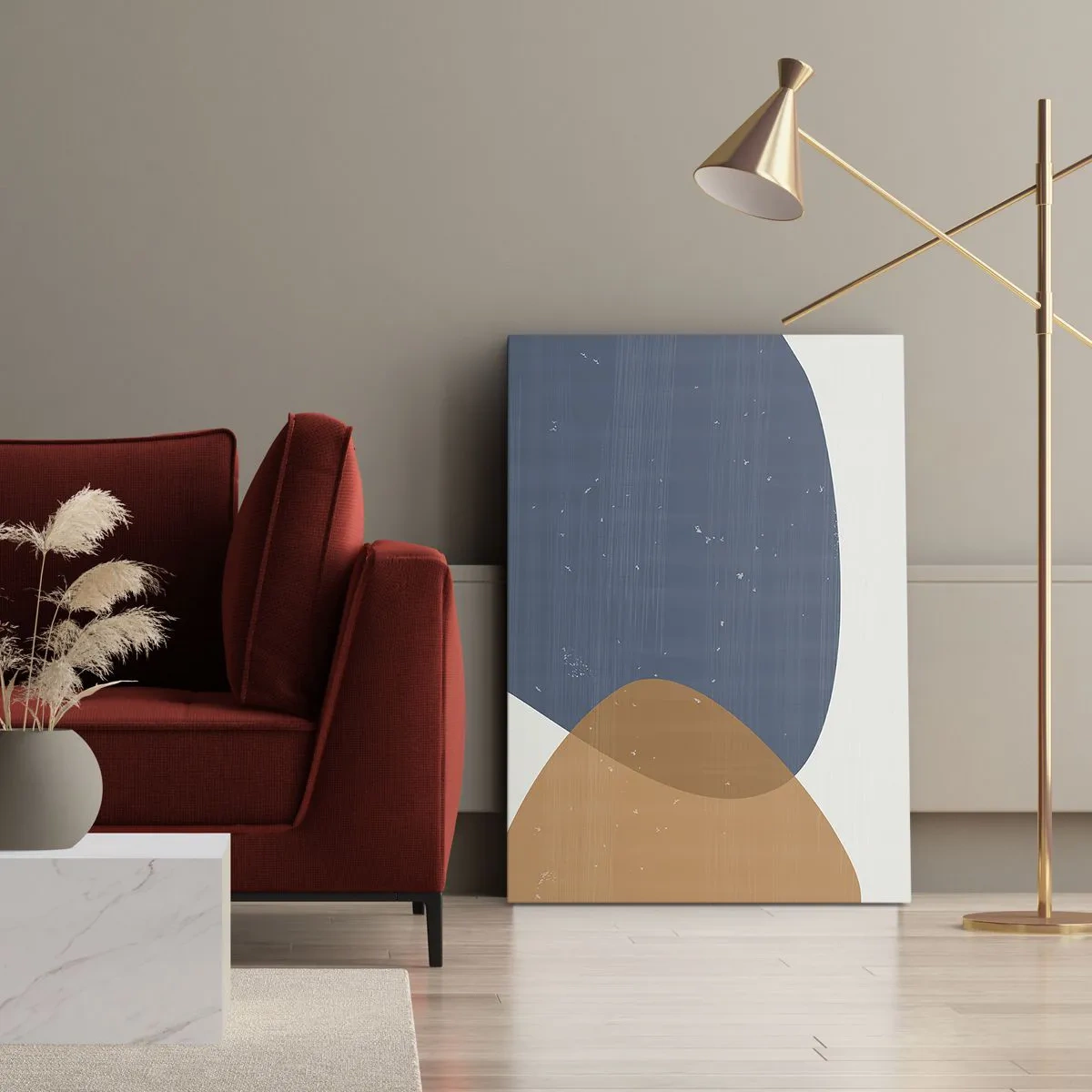 Vászonkép - Oválisok és hatások - 65x120 cm