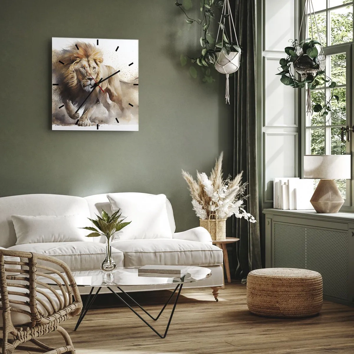 Falióra, Óra - A király elindult - 40x40 cm