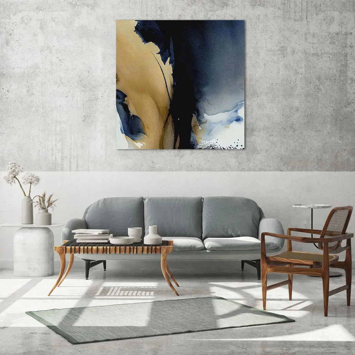 Üveg kép - A fátyol mögött - 60x60 cm