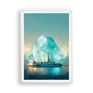 Poszter fekete keretben - Sarkvidéki gyémánt - 70x100 cm