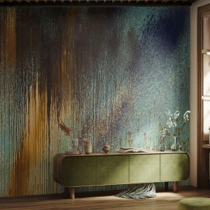 Fotótapéta Standard Eco - Egy nem véletlen színes kompozíció - Absztrakció, Ipari, Festék - 400x280 cm