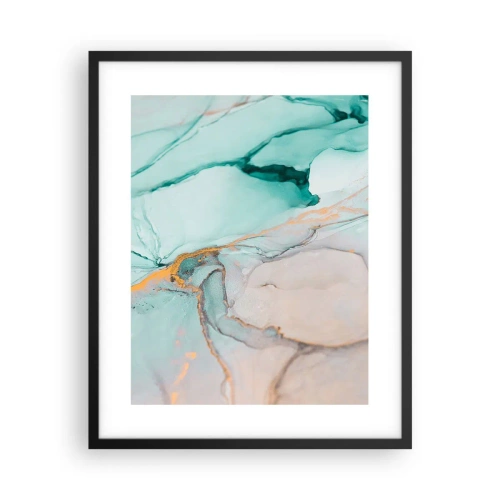 Poszter fehér keretben - Formák és színek tánca - 40x50 cm