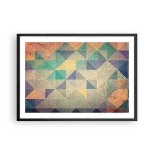 Poszter fehér keretben - A háromszögek köztársasága - 70x50 cm