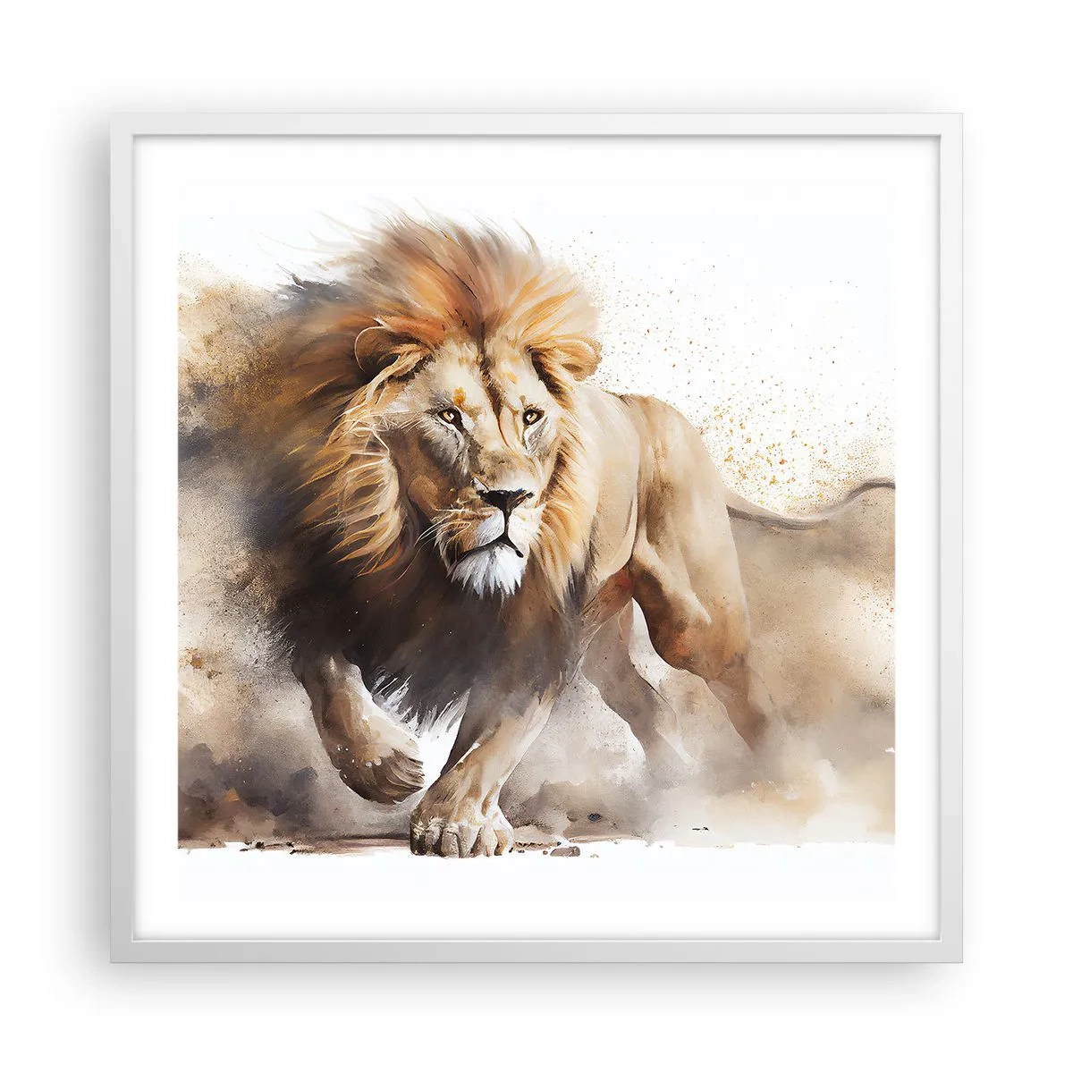 Poszter fekete keretben - A király elindult - 60x60 cm