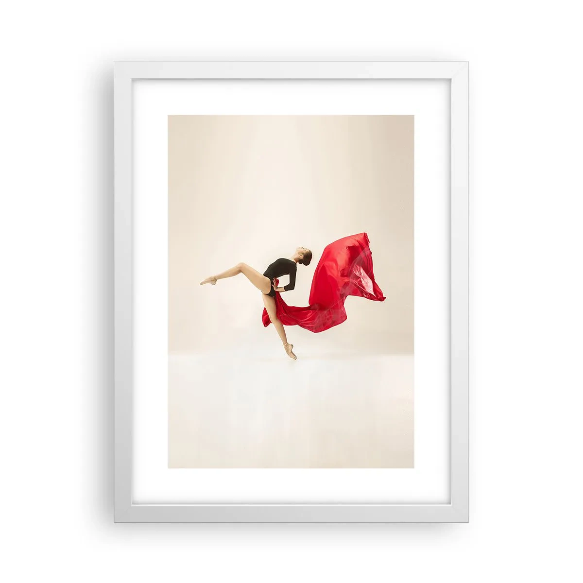 Poszter fekete keretben - Piros és fekete - 30x40 cm