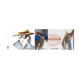 Fotótapéta Minta Premium Canvas - Florida üdvözli Önt! - Női Arc, Egy nő portréja, Divat - 100x30 cm