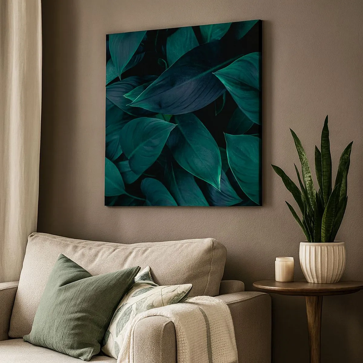 Vászonkép - Maga a zöldellő növényzet - 30x30 cm