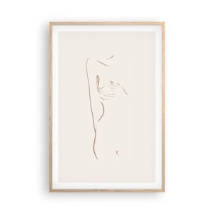 Poszter világos tölgy keretben - A vágy alakja - 61x91 cm