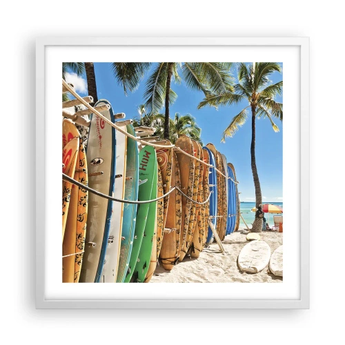 Poszter fekete keretben - Napos mulatság - 50x50 cm