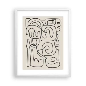 Poszter fekete keretben - A nyomonkövetésben - 40x50 cm