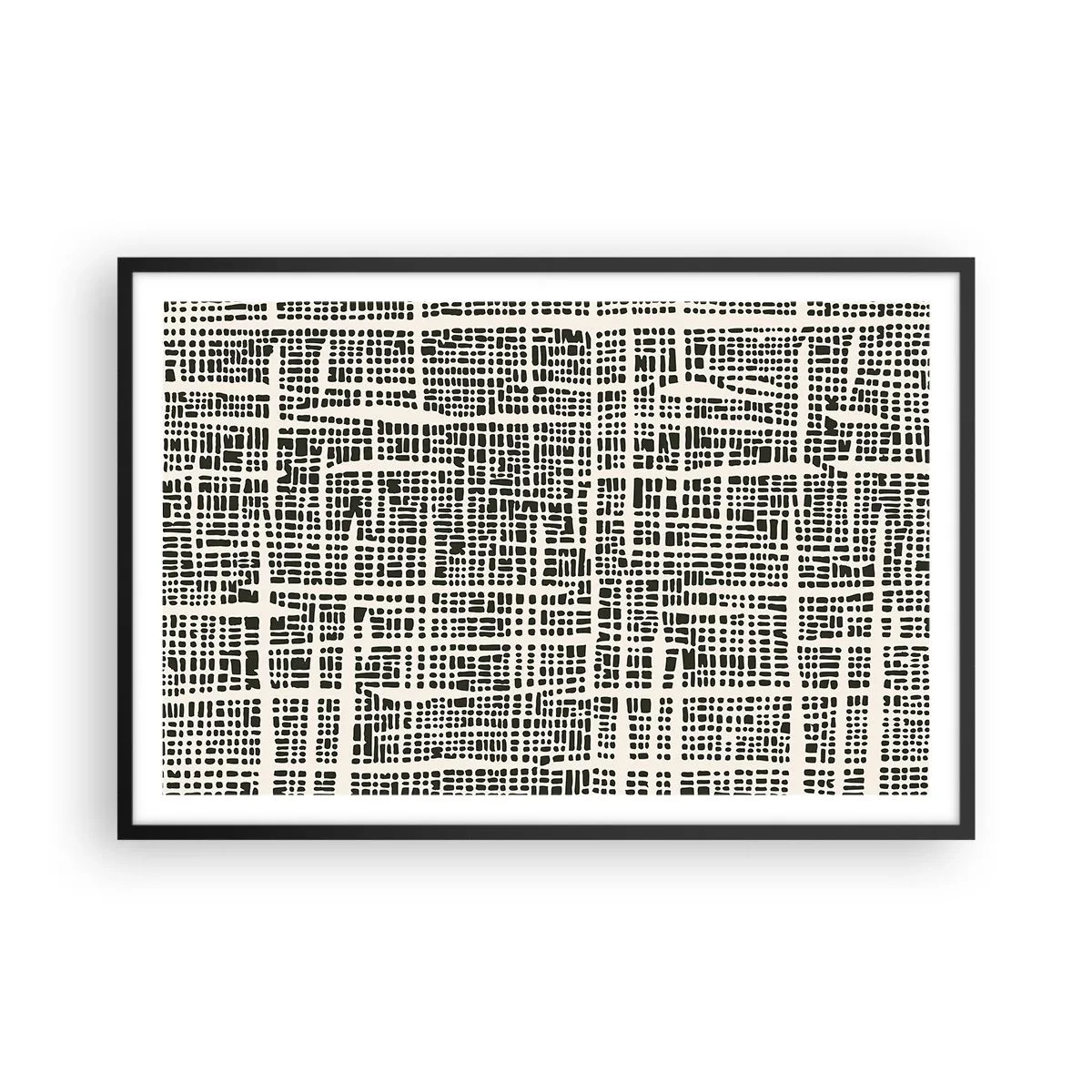 Poszter fehér keretben - Szőtt kompozíció - 91x61 cm