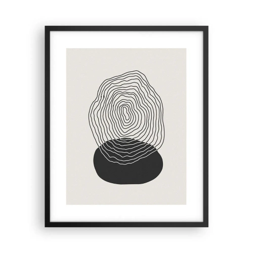 Poszter fehér keretben - Létezés és rángatózás - 40x50 cm