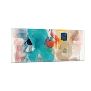 Üveg kép - Színes játék - 100x40 cm