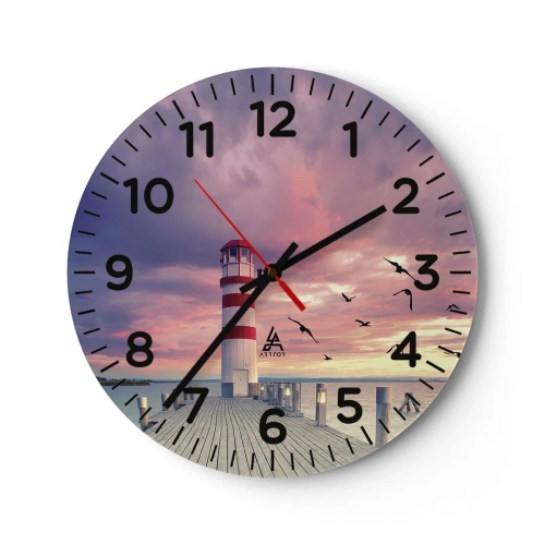 Falióra, Óra - Ideje a kikötőbe - 30x30 cm