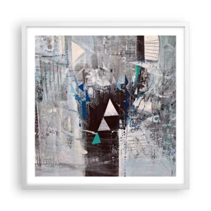 Poszter fekete keretben - A háromszögek felülíró sorrendje - 60x60 cm