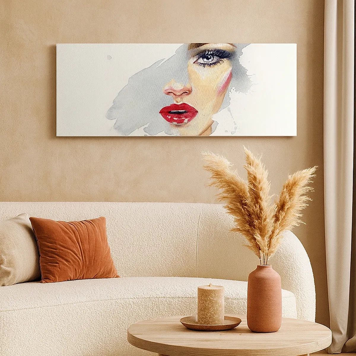 Vászonkép - Egy vízcsepp tükörkép  - 30x30 cm