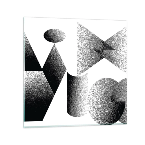 Üveg kép - Szögek és oválisok - 30x30 cm