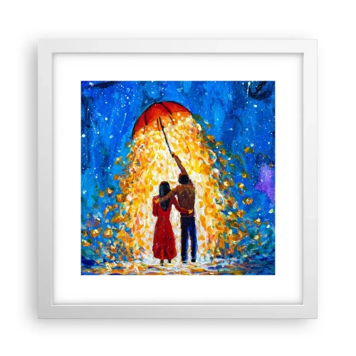 Poszter fekete keretben - Egy esős este varázsa? - 30x30 cm