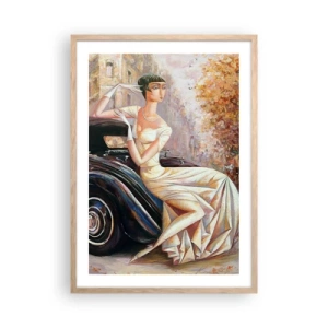 Poszter világos tölgy keretben - Elegancia retro stílusban - 50x70 cm