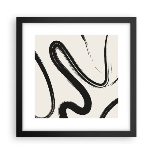 Poszter fehér keretben - Fekete-fehér rajongás - 30x30 cm