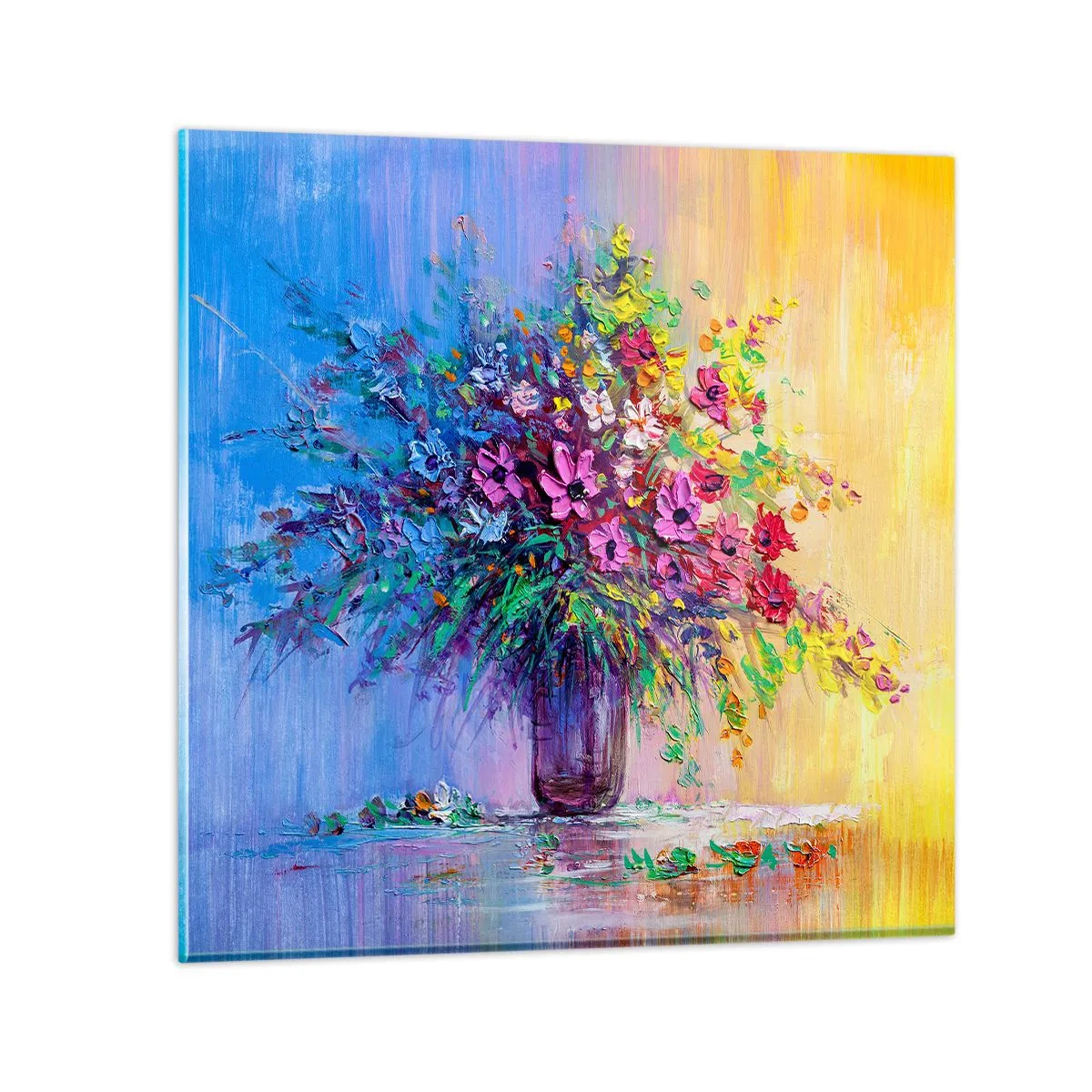 Üveg kép - A rét nyári ajándéka - 30x30 cm