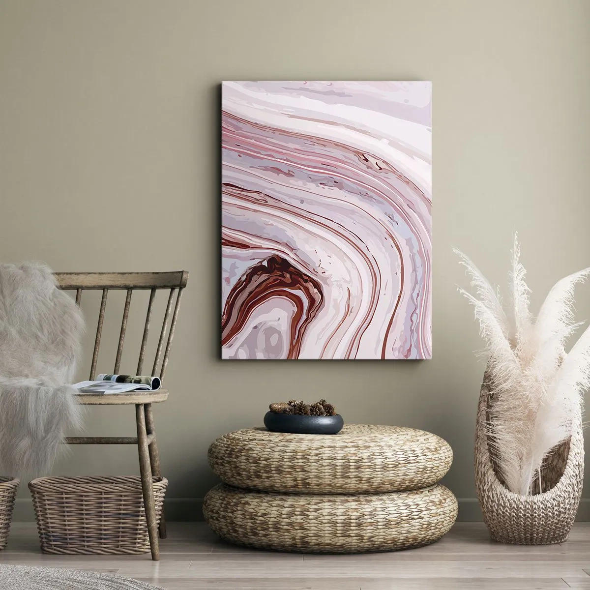 Vászonkép - Egyenesen, majd jobbra lefelé - 55x100 cm