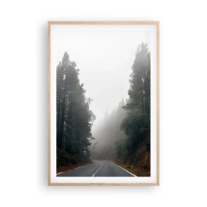 Poszter világos tölgy keretben - Egy varázslatos erdő meséje - 61x91 cm