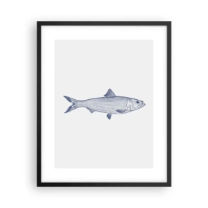 Poszter fehér keretben - Üdvözlet az északi tengerektől - 40x50 cm