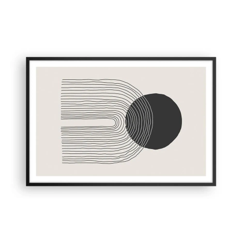 Poszter fehér keretben - Remegés és biztosság - 91x61 cm