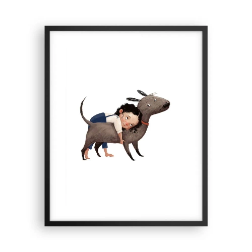 Poszter fehér keretben - Legjobb barátok - 40x50 cm