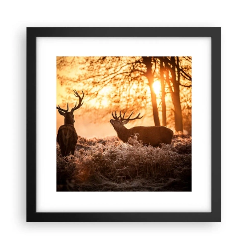 Poszter fehér keretben - Vadász álma - 30x30 cm