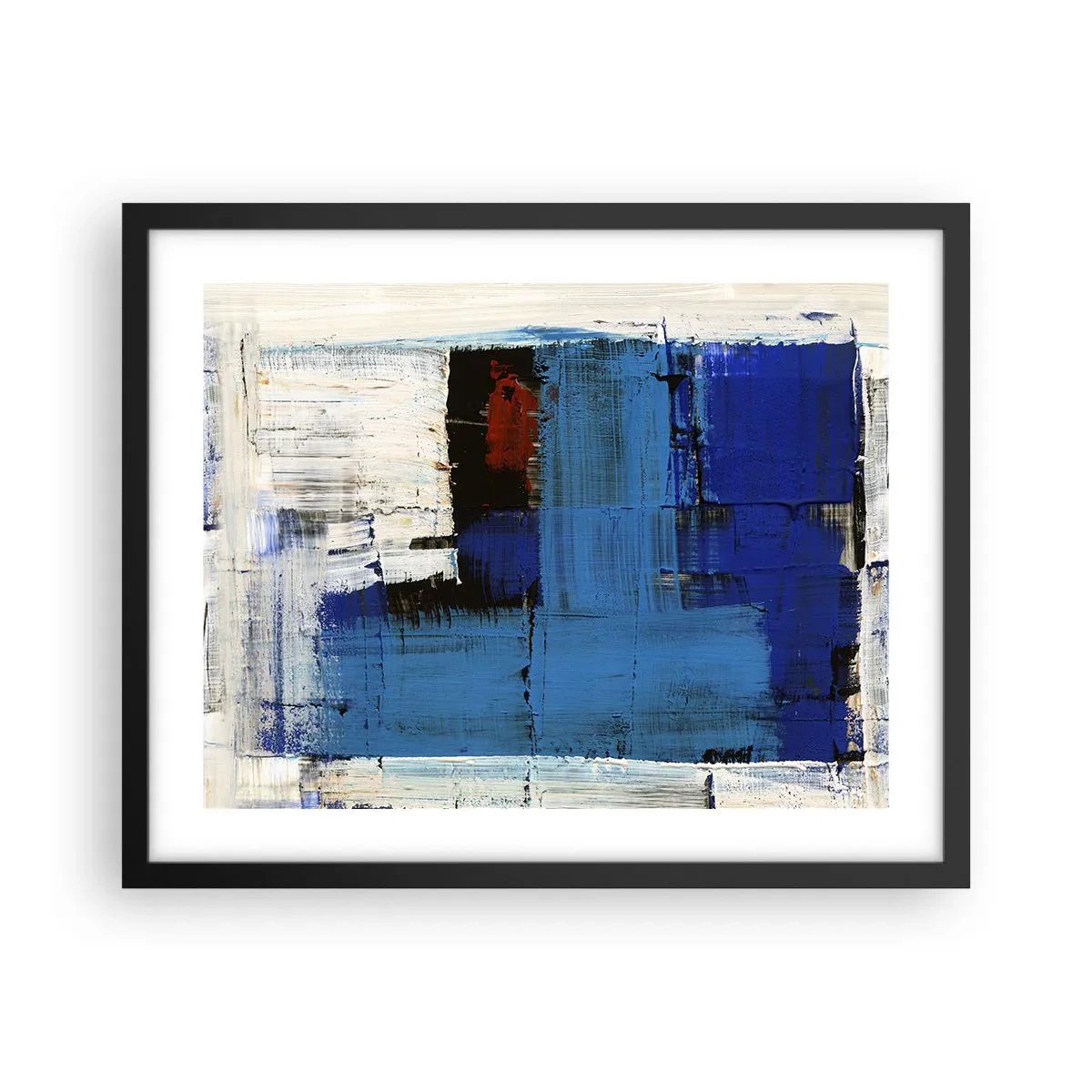 Poszter fehér keretben - A kék titka - 50x40 cm