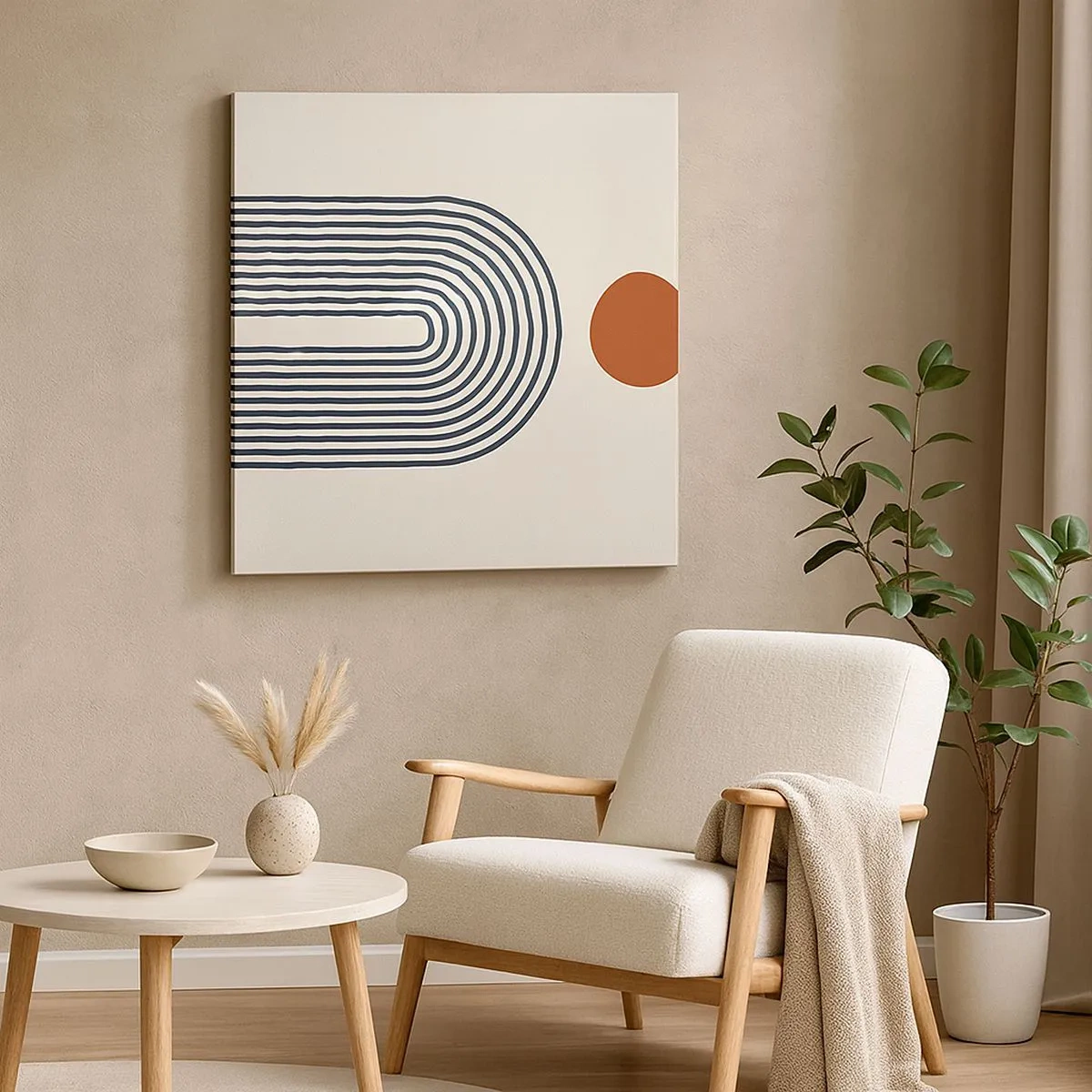 Vászonkép - Formák és színek vonzalma - 30x30 cm